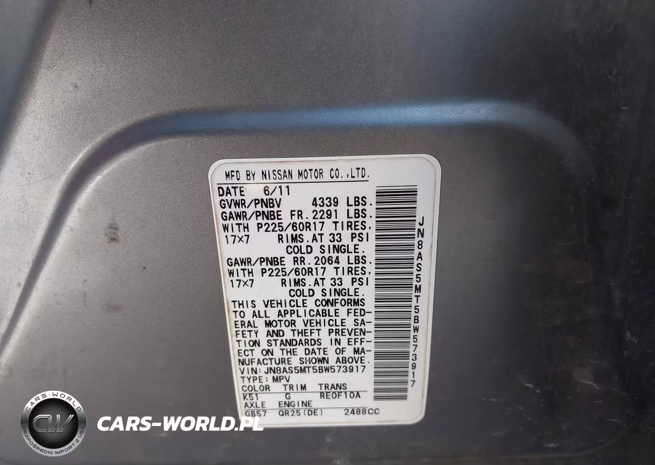 2011 Nissan Rogue Sv VIN:JN8AS5MT5BW573917 - 9