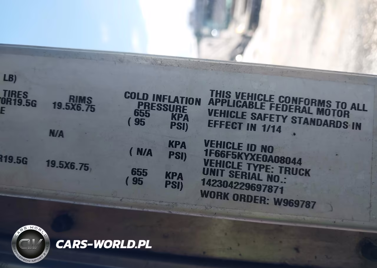 2014 Ford F-59 Commercial Stripped VIN:1F66F5KYXE0A08044 - 8