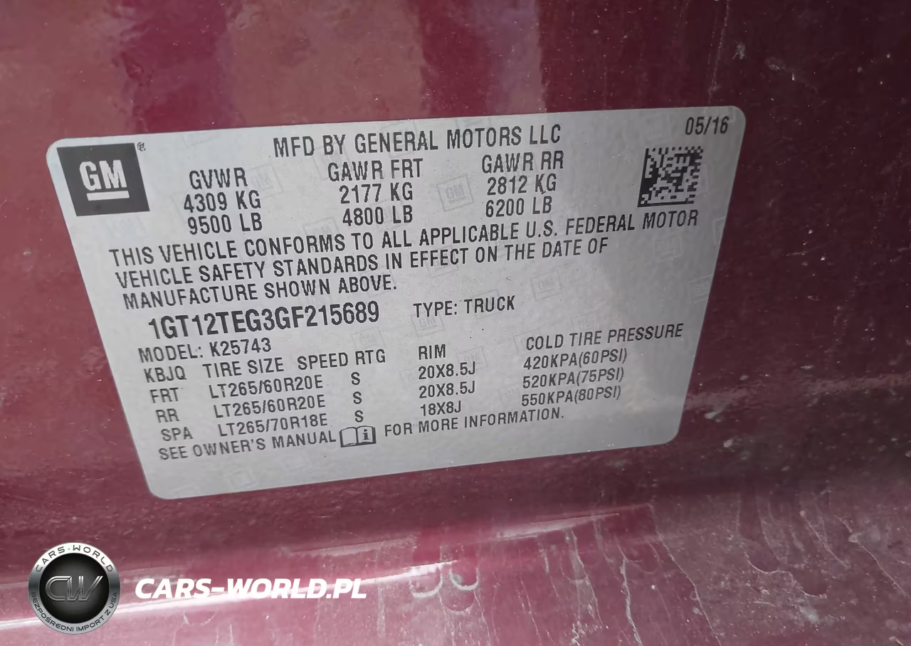 2016 GMC Sierra 2500Hd Slt VIN:1GT12TEG3GF215689 - 9