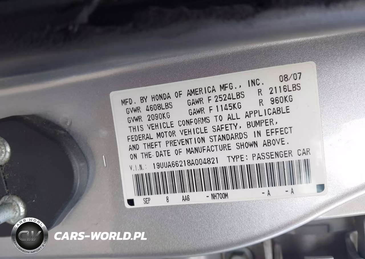 2008 Acura Tl 3.2 VIN:19UUA66218A004821 - 9