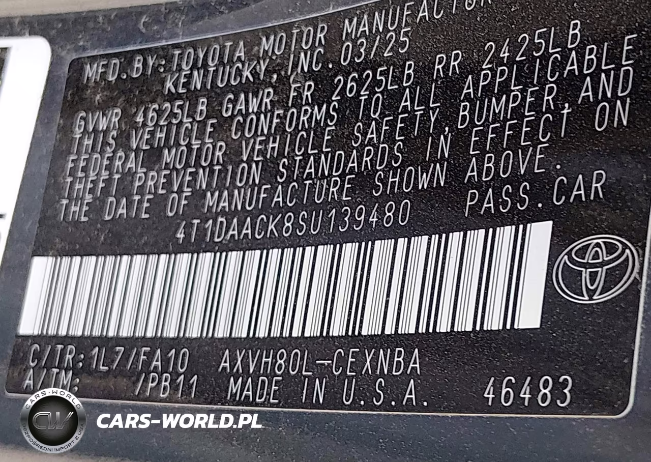 2025 Toyota Camry Le VIN:4T1DAACK8SU139480 - 9