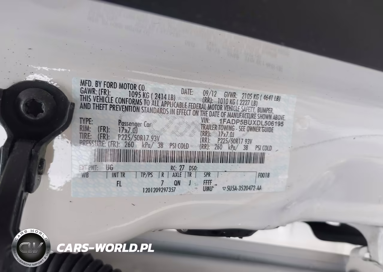 2013 Ford C-Max Hybrid Sel VIN:1FADP5BUXDL506195 - 9