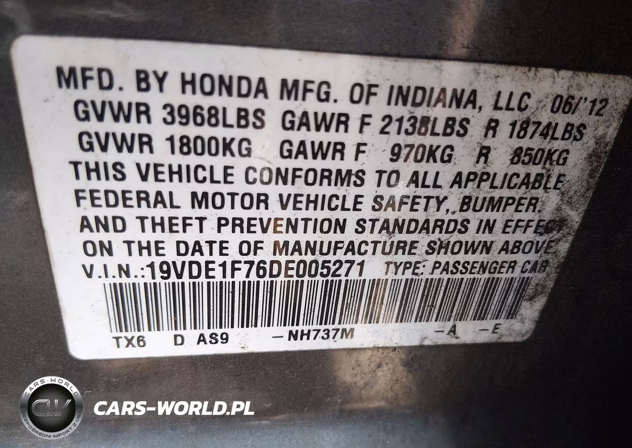 2013 Acura Ilx 2.0L VIN:19VDE1F76DE005271 - 9