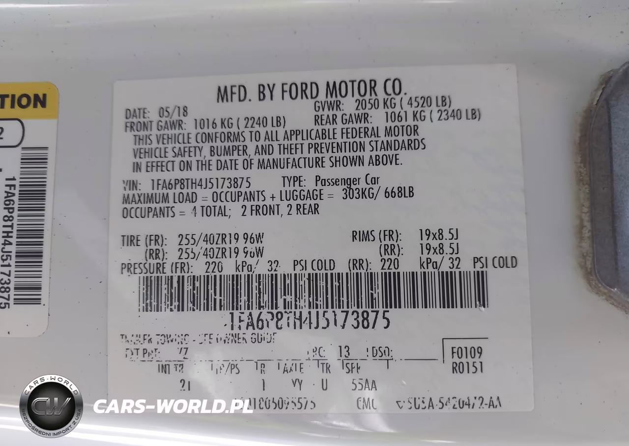 2018 Ford Mustang Ecoboost VIN:1FA6P8TH4J5173875 - 9
