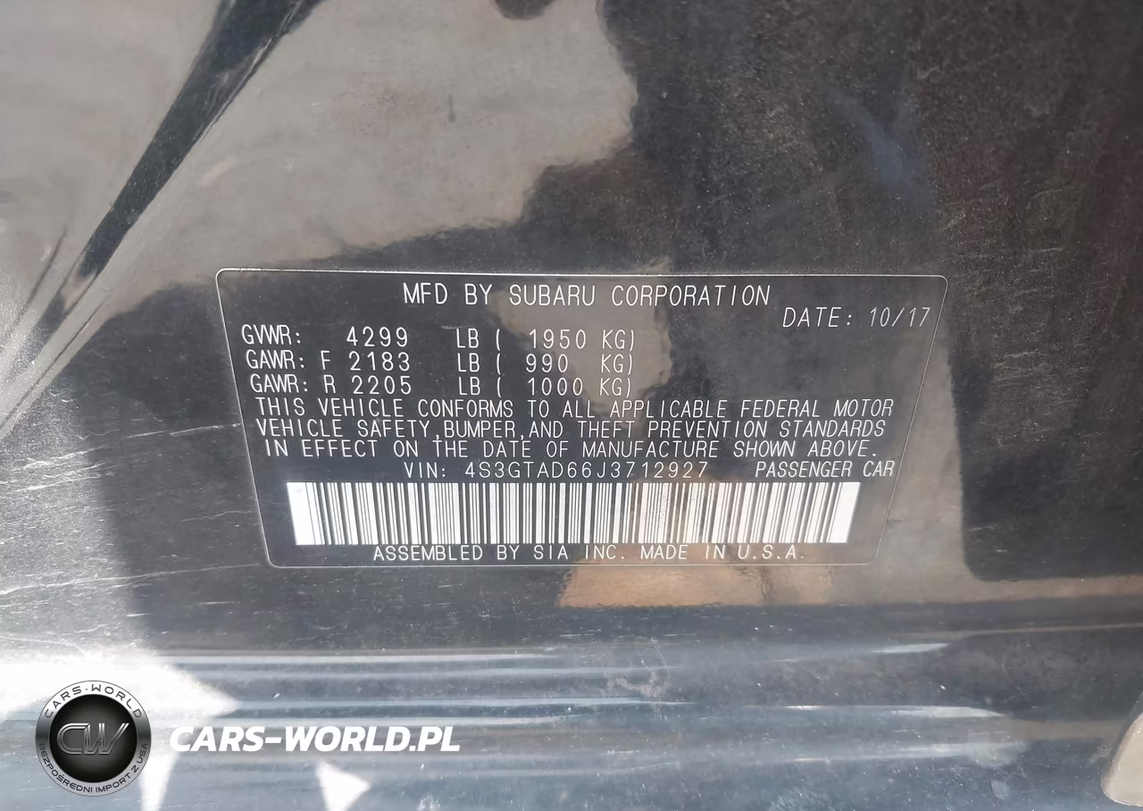 2018 Subaru Impreza 2.0I Premium VIN:4S3GTAD66J3712927 - 9