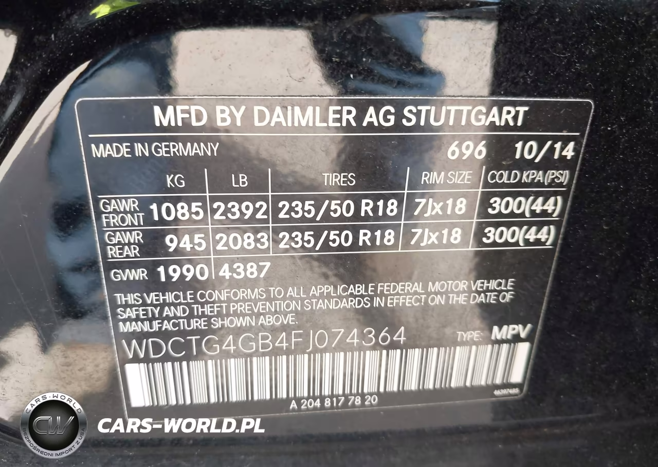 2015 Mercedes-Benz Gla 250 4Matic VIN:WDCTG4GB4FJ074364 - 9
