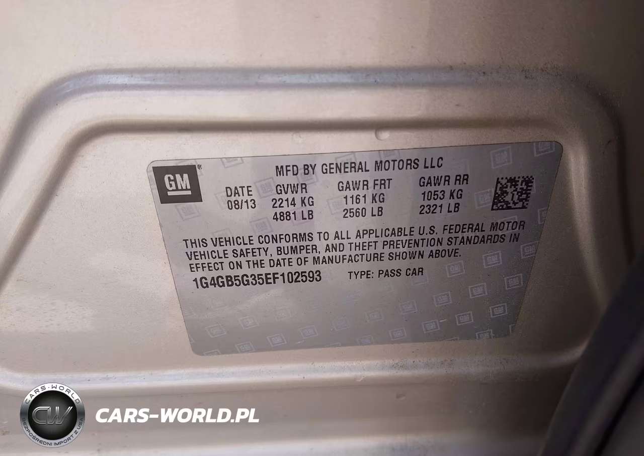 2014 Buick Lacrosse Leather Group VIN:1G4GB5G35EF102593 - 9