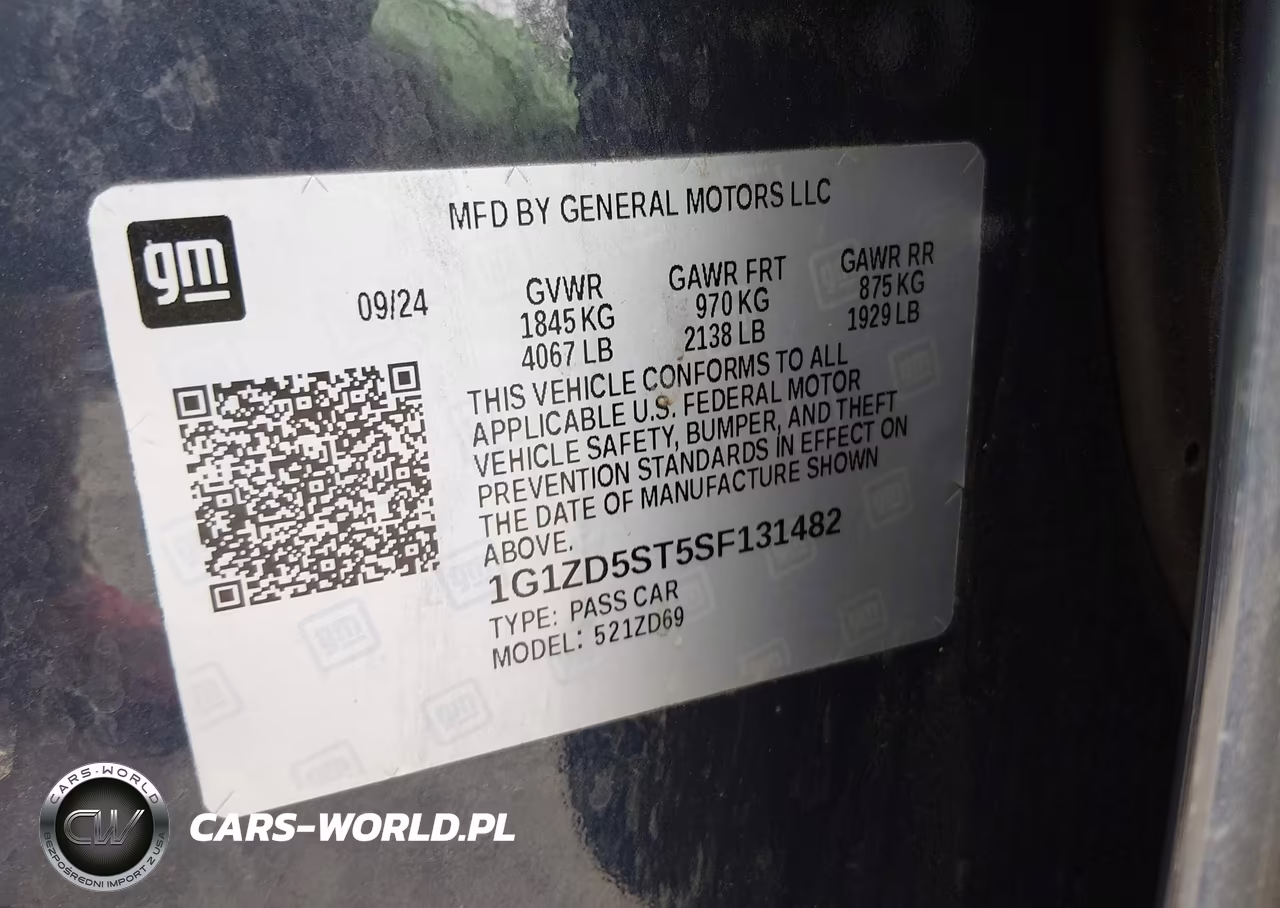 2025 Chevrolet Malibu Fwd 1Lt VIN:1G1ZD5ST5SF131482 - 9