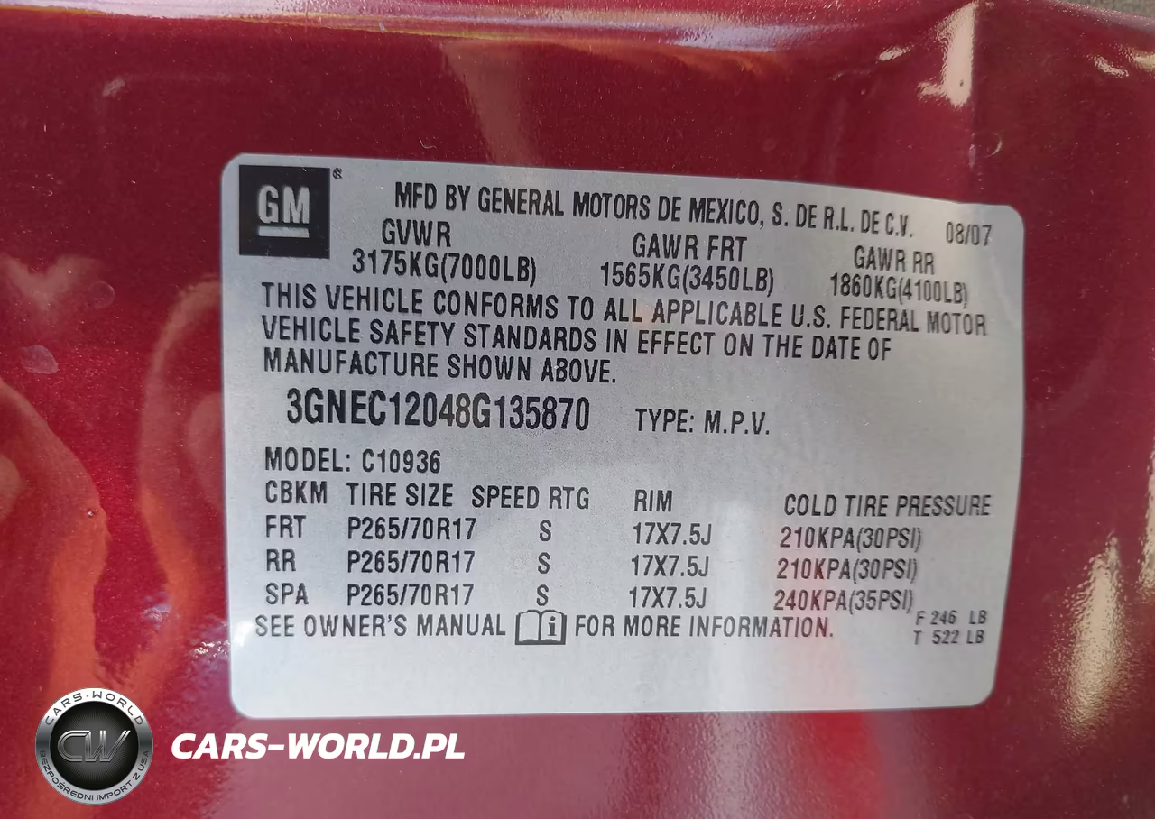 2008 Chevrolet Avalanche 1500 Lt VIN:3GNEC12048G135870 - 9