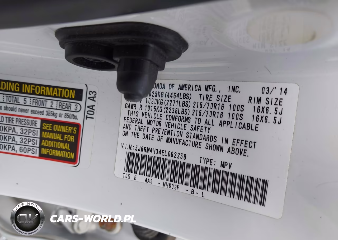 2014 Honda Cr-V Lx VIN:5J6RM4H34EL062258 - 9