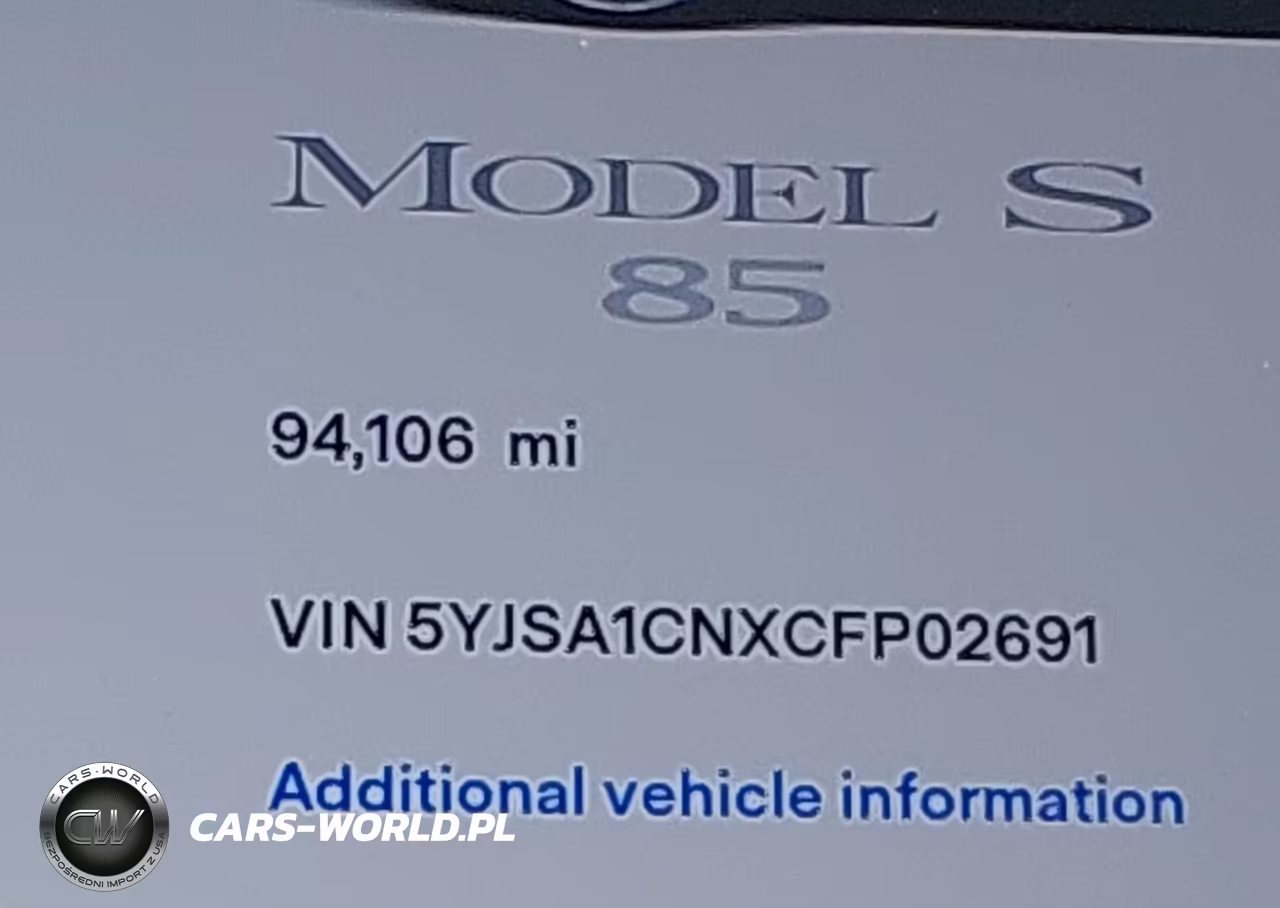 2012 Tesla Model S Signature VIN:5YJSA1CNXCFP02691 - 15