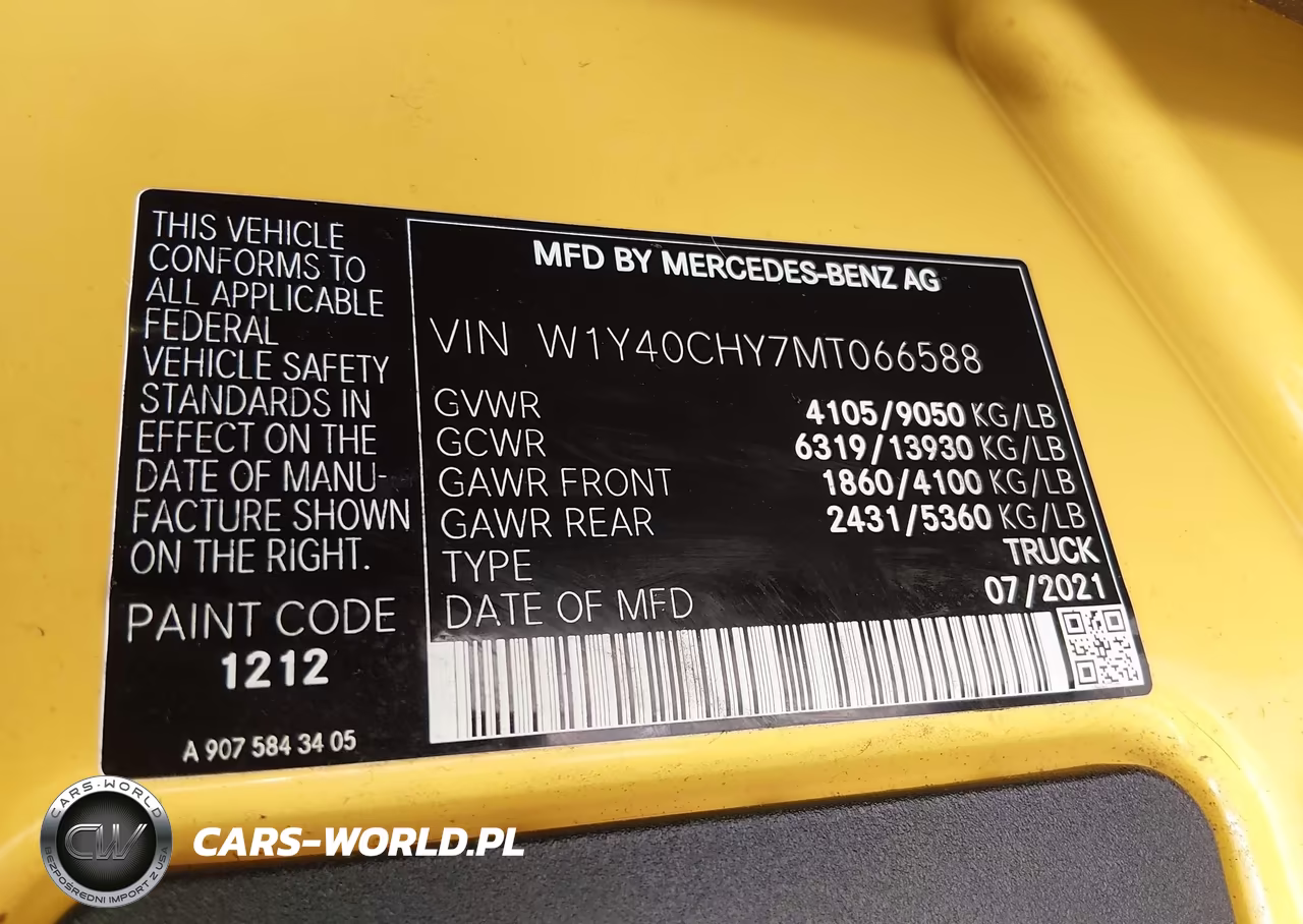 2021 Mercedes-Benz Sprinter 2500 High Roof I4 VIN:W1Y40CHY7MT066588 - 9