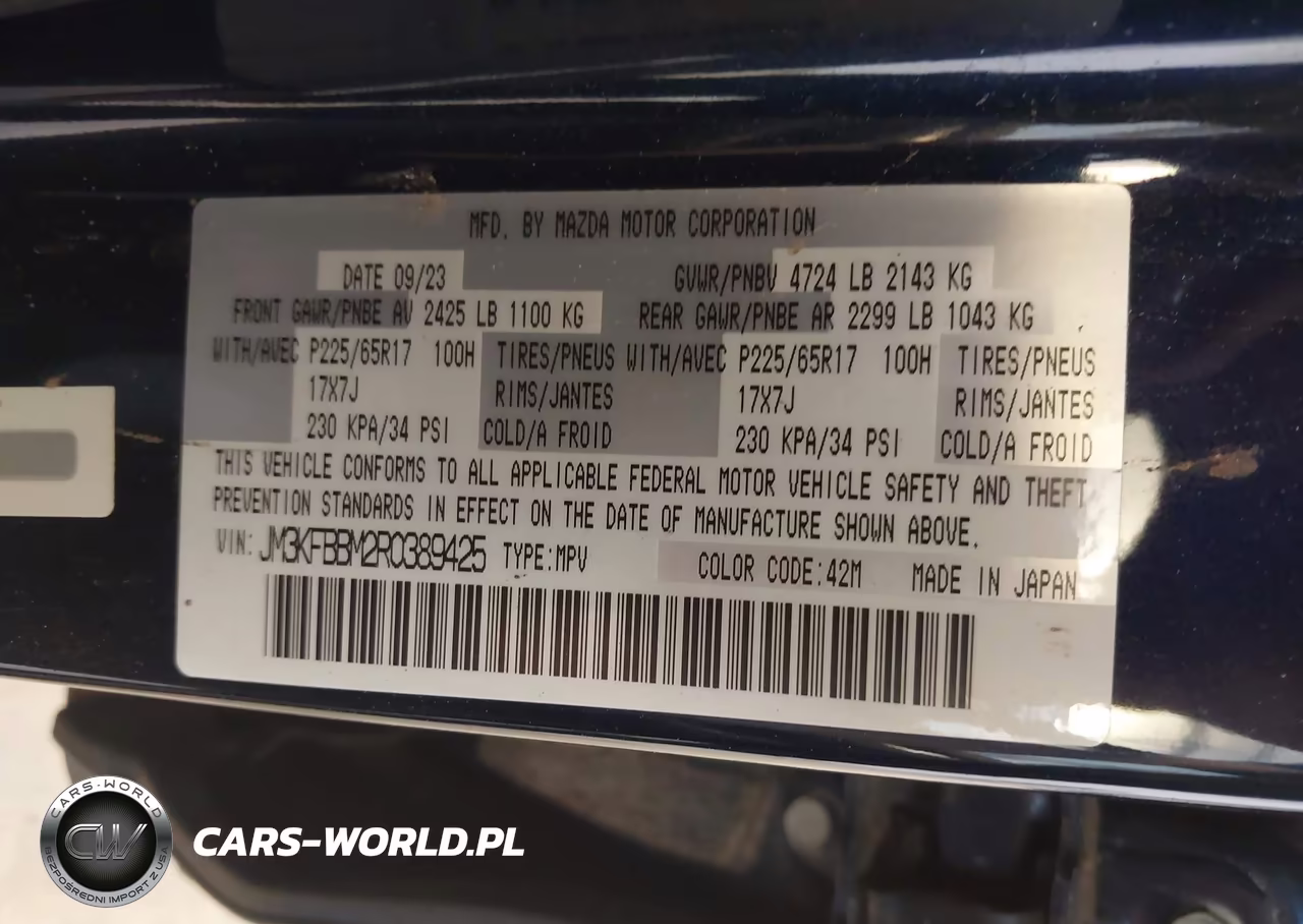 2024 Mazda Cx-5 2.5 S Select VIN:JM3KFBBM2R0389425 - 9