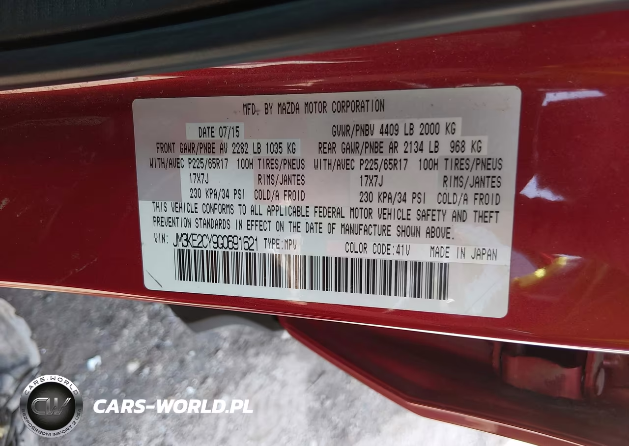 2016 Mazda Cx-5 Touring VIN:JM3KE2CY9G0691621 - 9