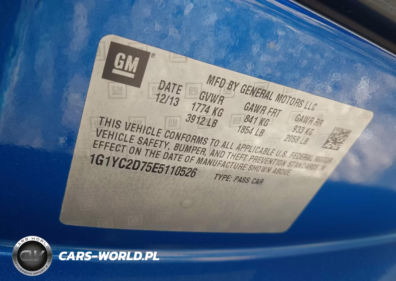 2014 Chevrolet Corvette Stingray VIN:1G1YC2D75E5110526 - 9