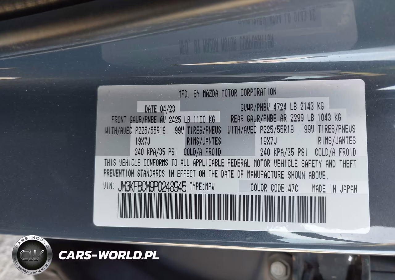 2023 Mazda Cx-5 2.5 S Carbon Edition VIN:JM3KFBCM9P0248945 - 9