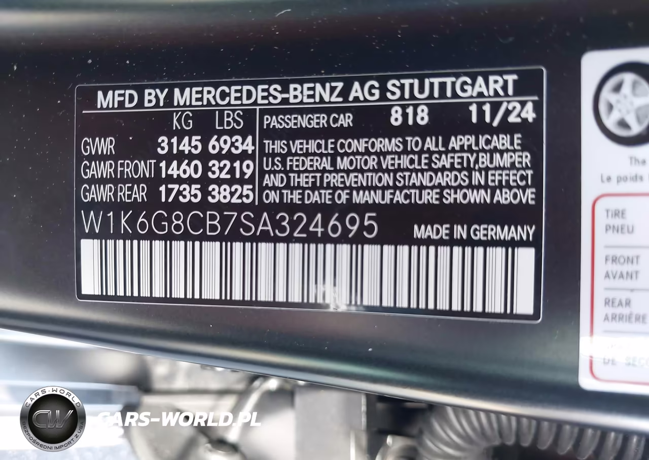 2025 Mercedes-Benz Amg S 63 E 4Matic VIN:W1K6G8CB7SA324695 - 9