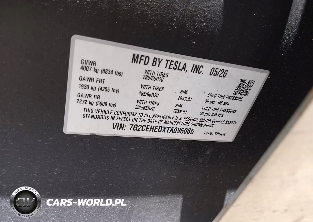 2026 Tesla Cybertruck Dual Motor All-Wheel Drive-Premium All-Wheel Drive VIN:7G2CEHEDXTA096065 - 9