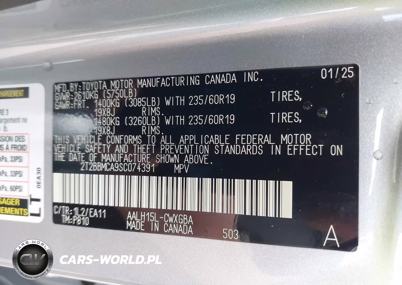 2025 Lexus Rx 350H Premium VIN:2T2BBMCA9SC074391 - 9