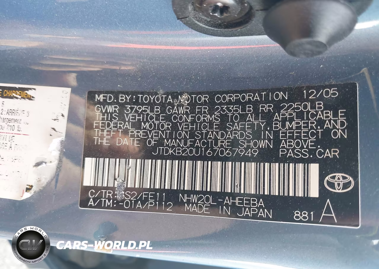 2006 Toyota Prius VIN:JTDKB20U167067949 - 9