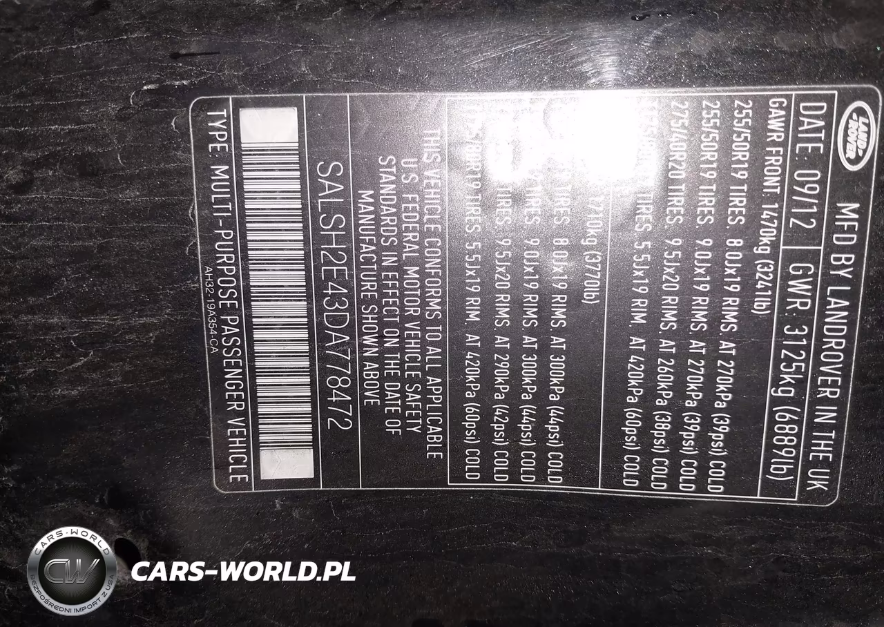 2013 Land Rover Range Rover Sport Supercharged VIN:SALSH2E43DA778472 - 9