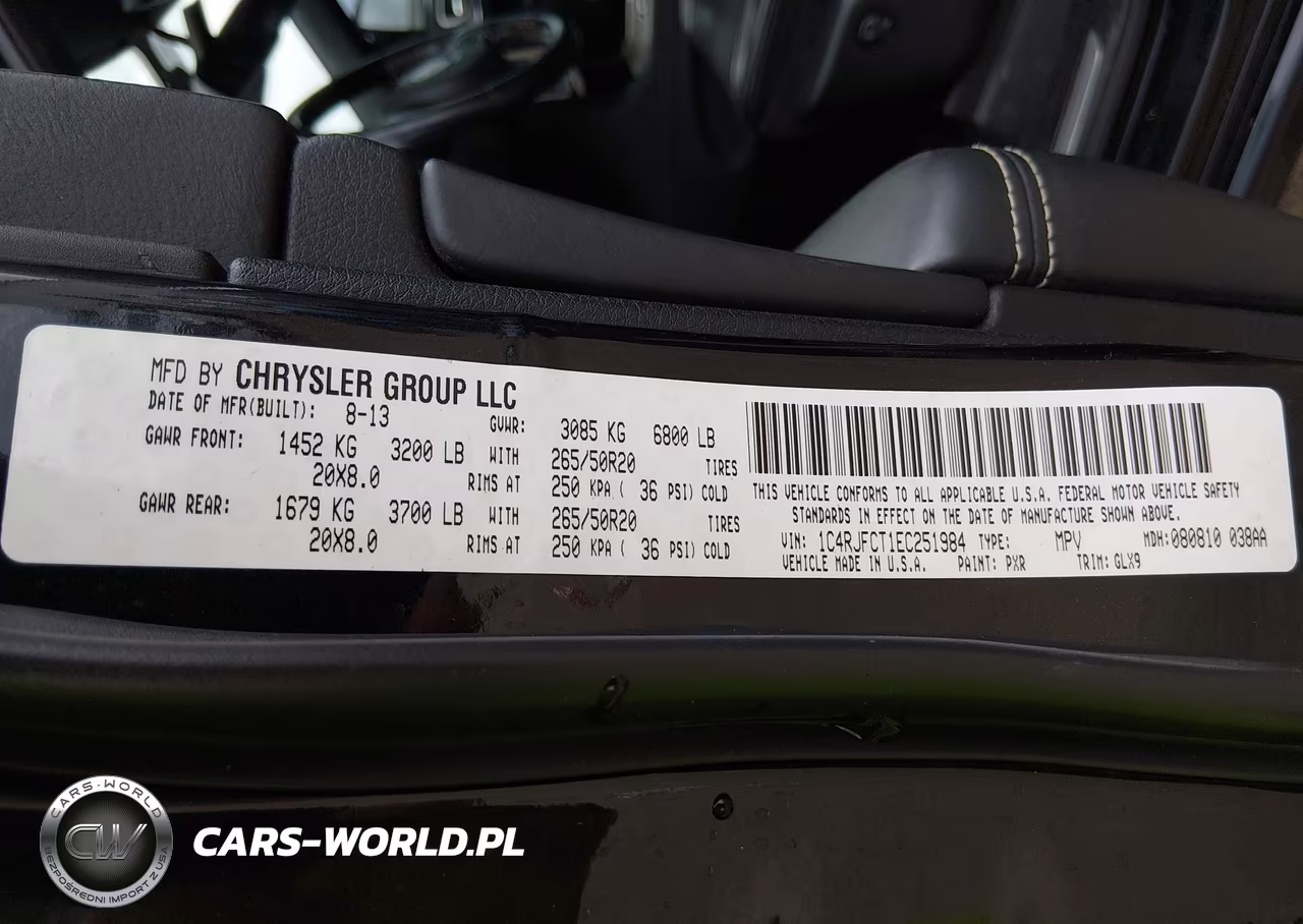 2014 Jeep Grand Cherokee Overland VIN:1C4RJFCT1EC251984 - 9