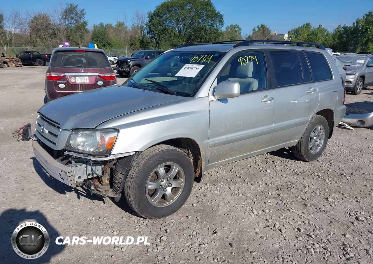 2007 Toyota Highlander V6 (2 Rows) (A5) VIN:JTEHP21A770188524 - 2