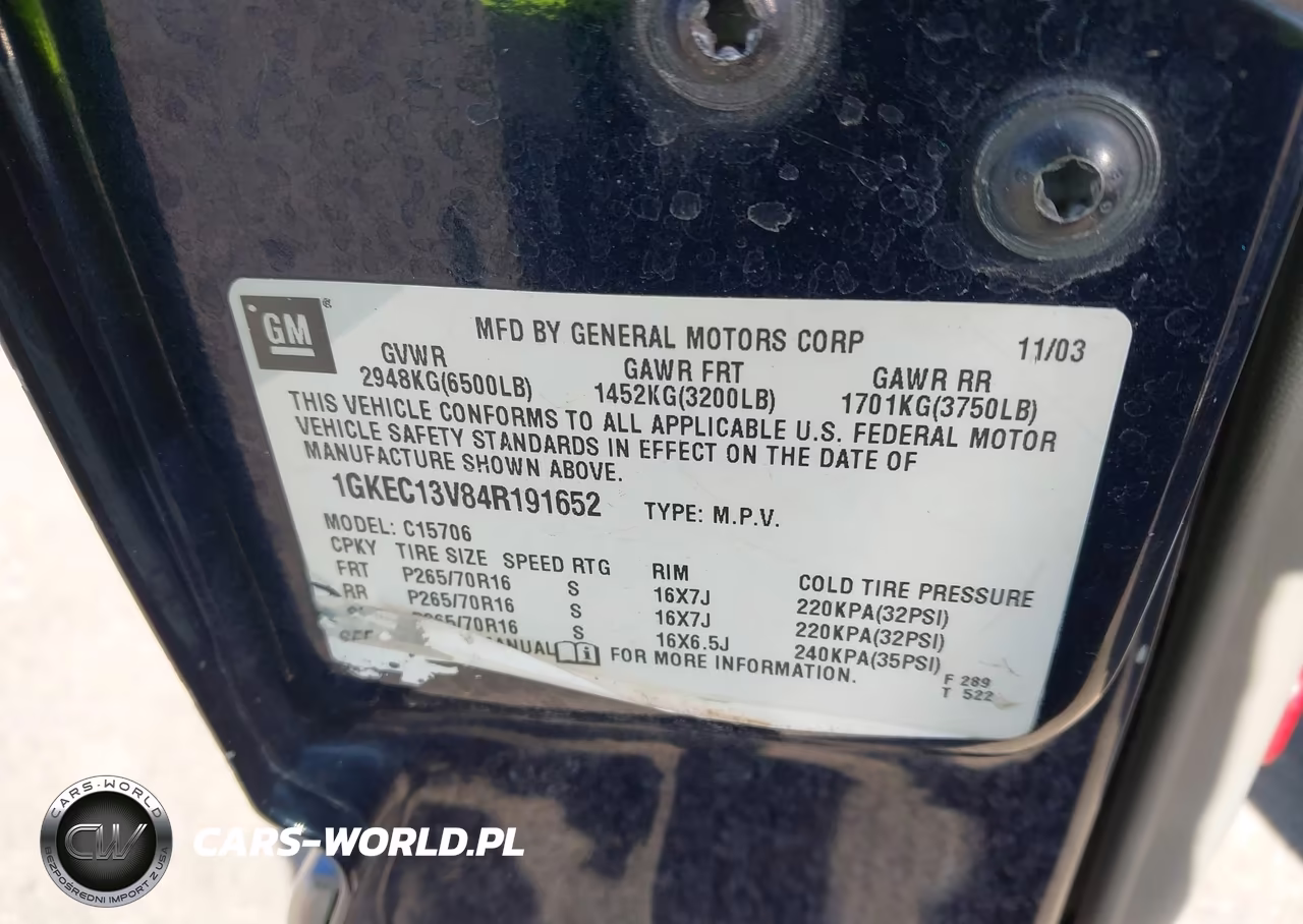 2004 GMC Yukon Sle VIN:1GKEC13V84R191652 - 9
