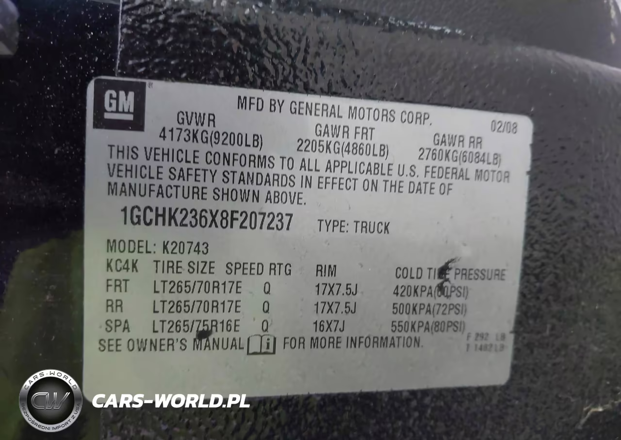 2008 Chevrolet Silverado 2500Hd Ltz VIN:1GCHK236X8F207237 - 9