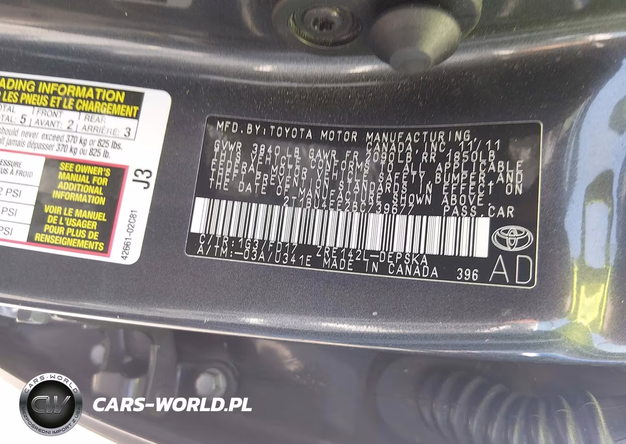 2011 Toyota Corolla S VIN:2T1BU4EE2BC739677 - 9
