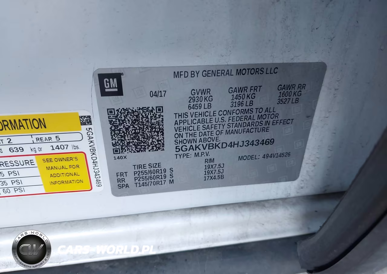 2017 Buick Enclave Leather VIN:5GAKVBKD4HJ343469 - 9