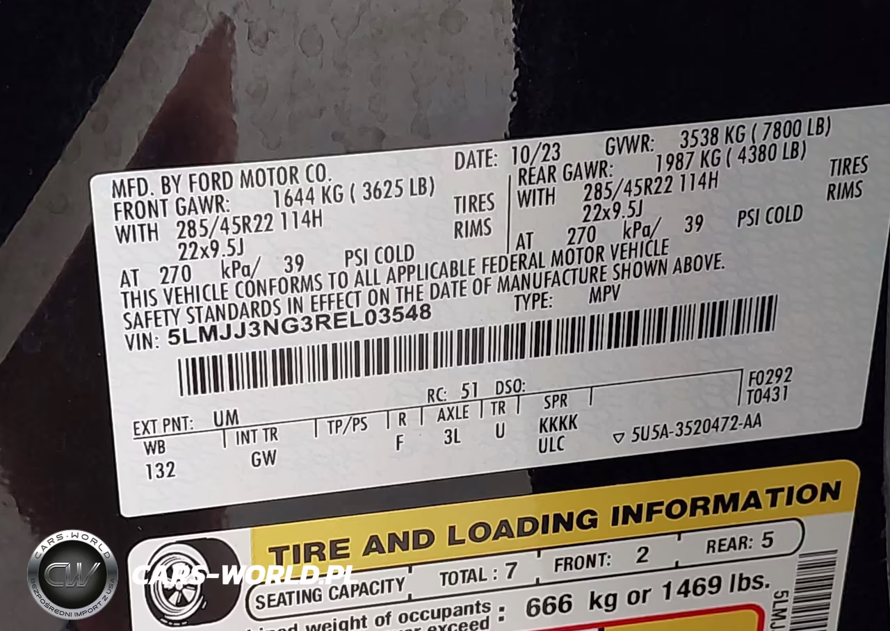 2024 Lincoln Navigator Premiere L VIN:5LMJJ3NG3REL03548 - 9