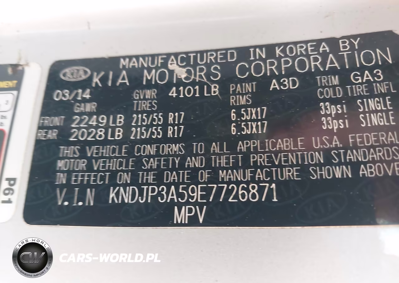 2014 Kia Soul + VIN:KNDJP3A59E7726871 - 9