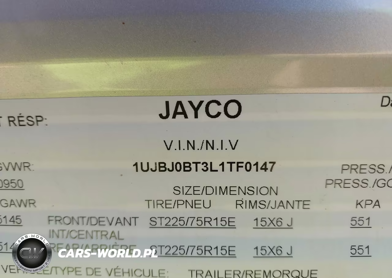 2020 Jayco Other VIN:1UJBJ0BT3L1TF0147 - 9