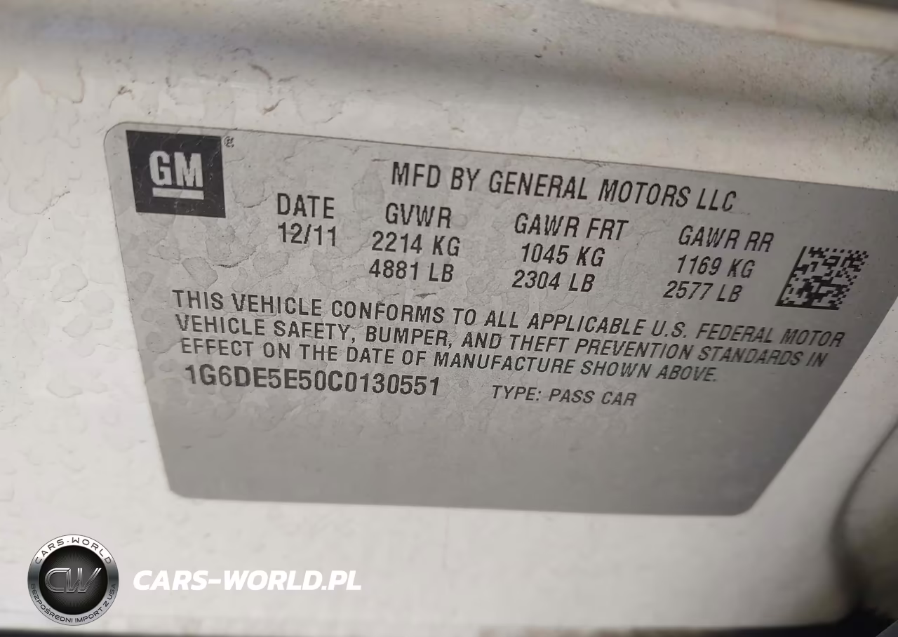 2012 Cadillac Cts Luxury VIN:1G6DE5E50C0130551 - 9