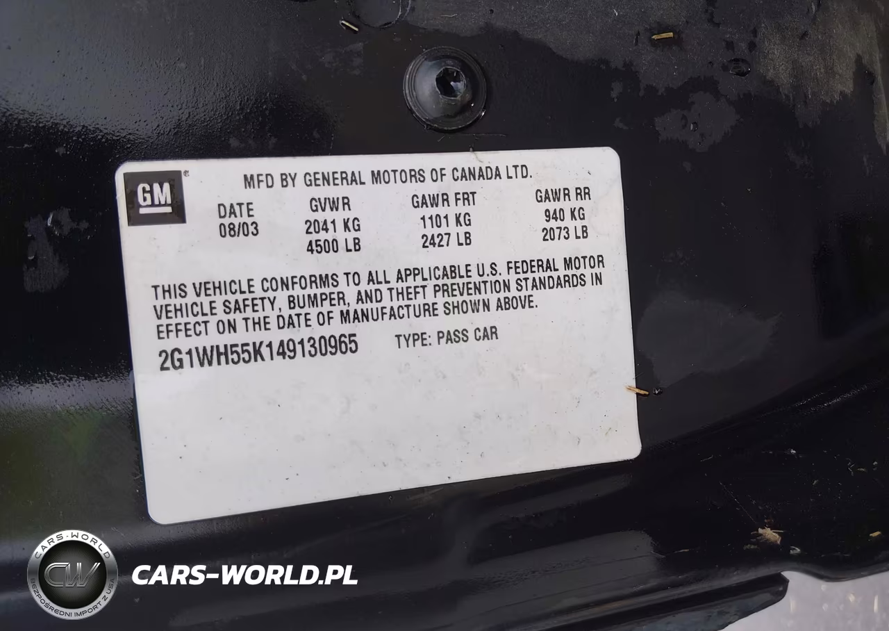 2004 Chevrolet Impala Ls VIN:2G1WH55K149130965 - 9