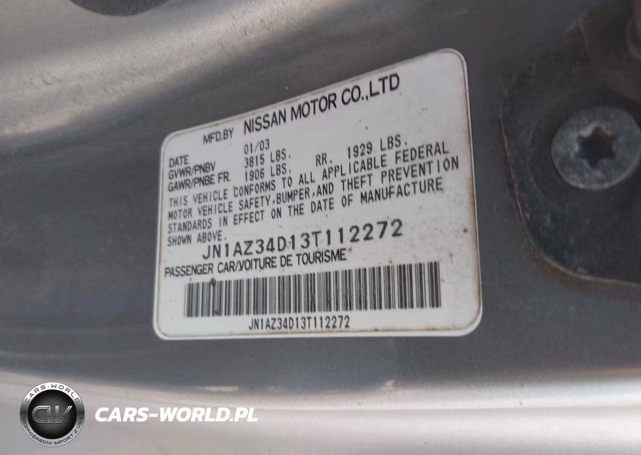 2003 Nissan 350Z Touring VIN:JN1AZ34D13T112272 - 9
