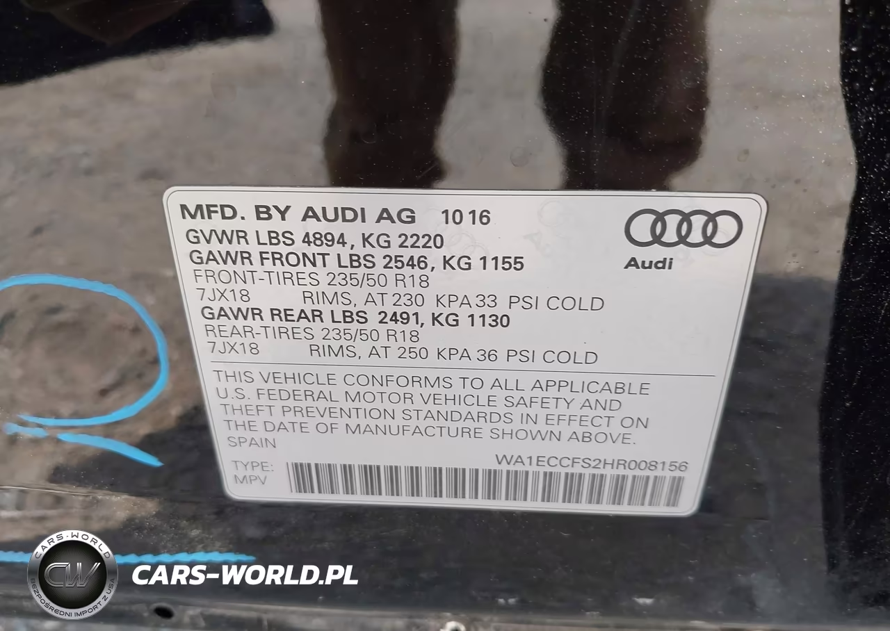 2017 Audi Q3 2.0T Premium VIN:WA1ECCFS2HR008156 - 9