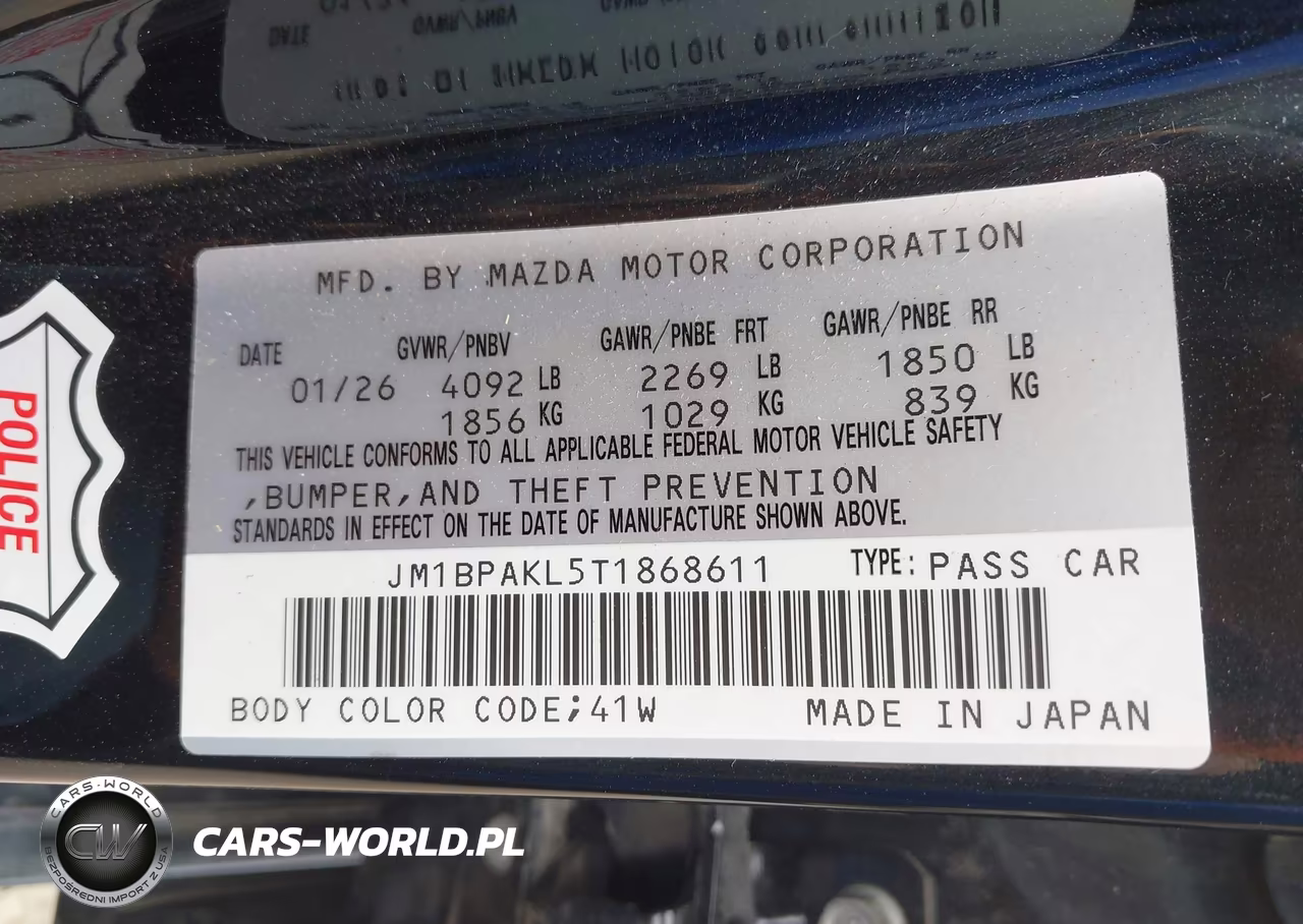 2026 Mazda Mazda3 2.5 S Select Sport VIN:JM1BPAKL5T1868611 - 9