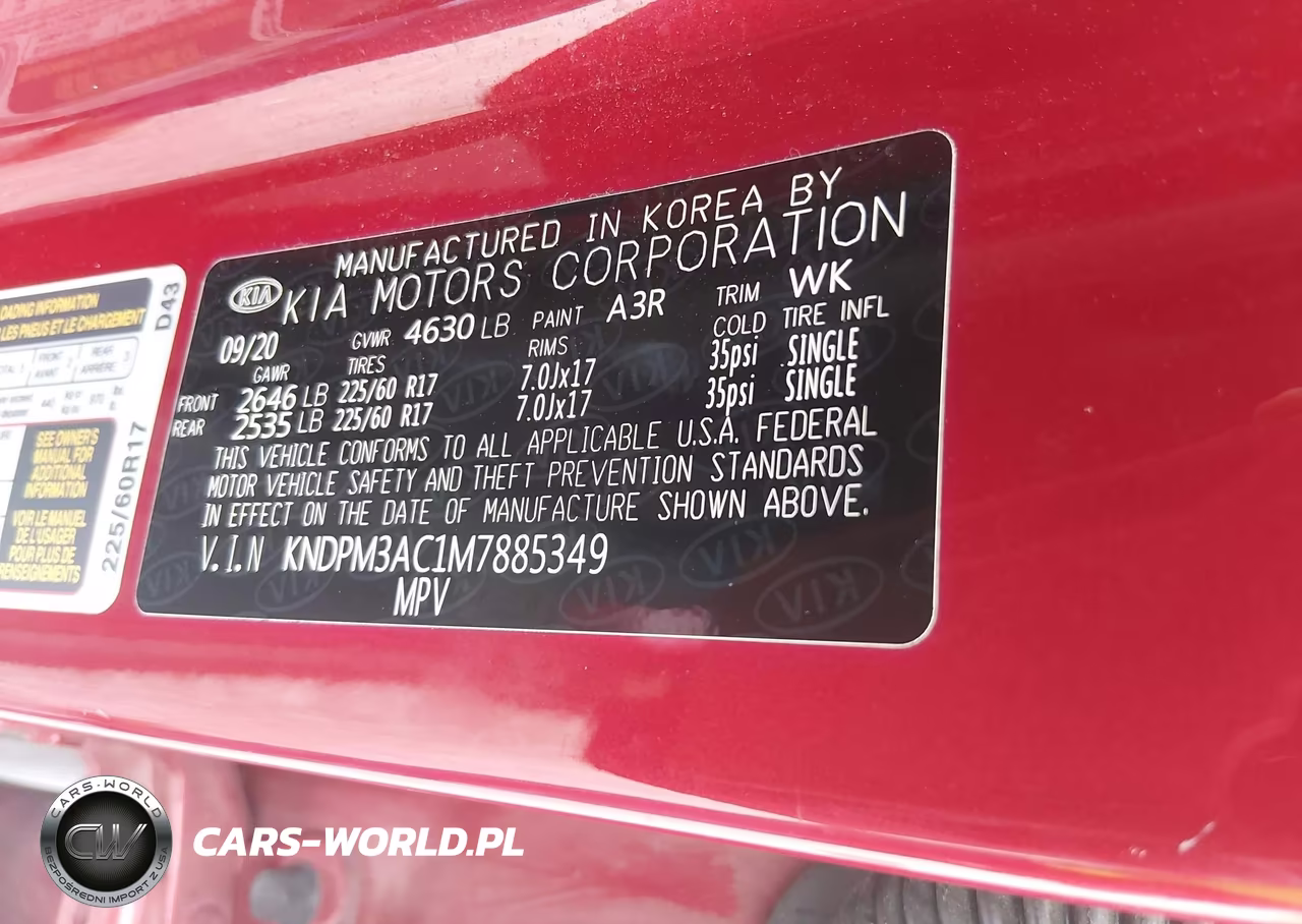 2021 Kia Sportage Lx VIN:KNDPM3AC1M7885349 - 9