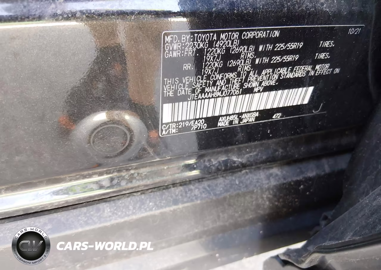 2021 Toyota Venza Xle VIN:JTEAAAAH8MJ077061 - 9