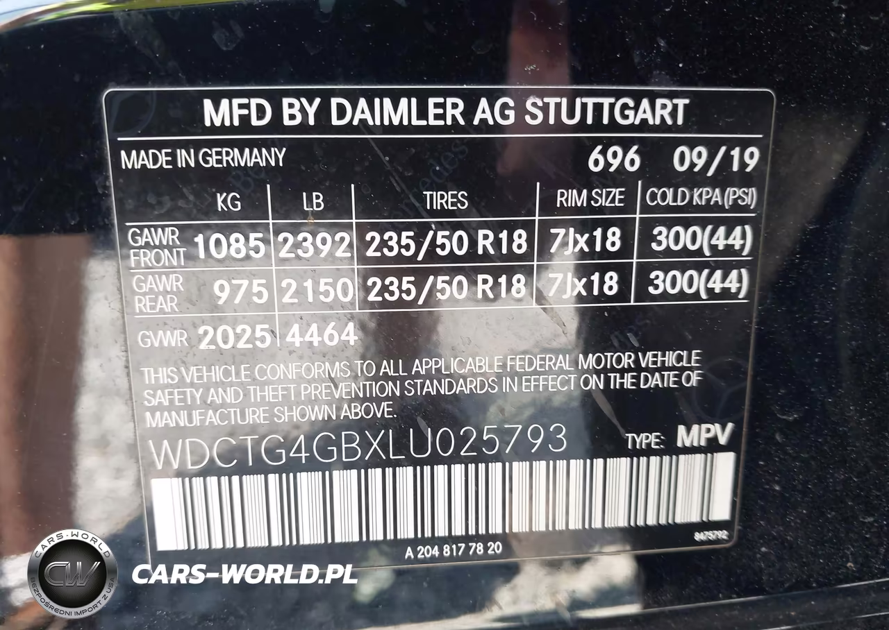 2020 Mercedes-Benz Gla 250 4Matic VIN:WDCTG4GBXLU025793 - 9