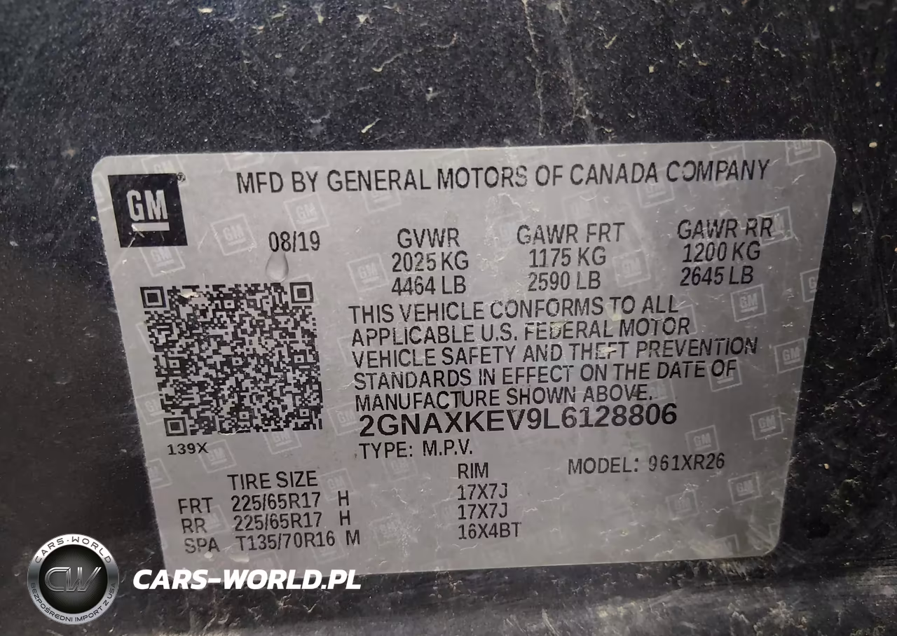 2020 Chevrolet Equinox Fwd Lt 1.5L Turbo VIN:2GNAXKEV9L6128806 - 9