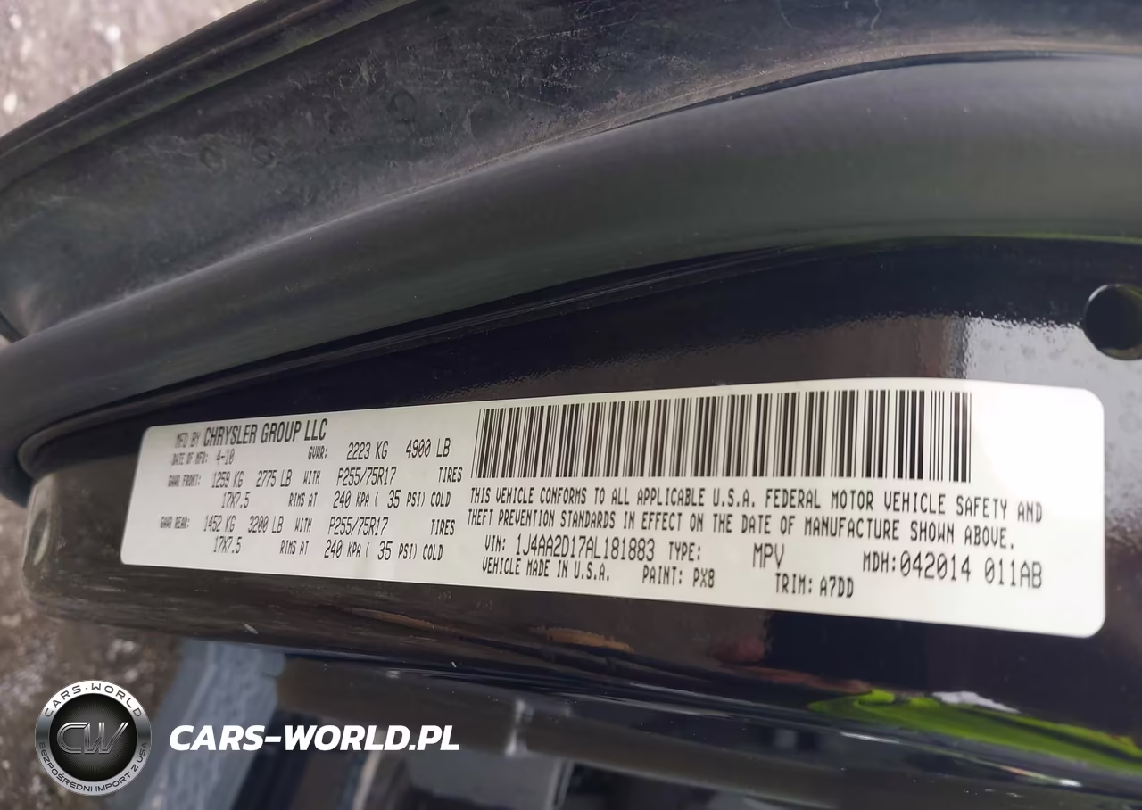 2010 Jeep Wrangler Sport VIN:1J4AA2D17AL181883 - 9