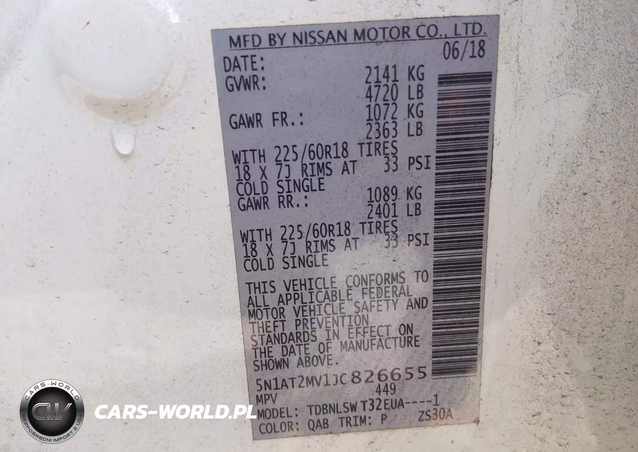 2018 Nissan Rogue Sl VIN:5N1AT2MV1JC826655 - 9