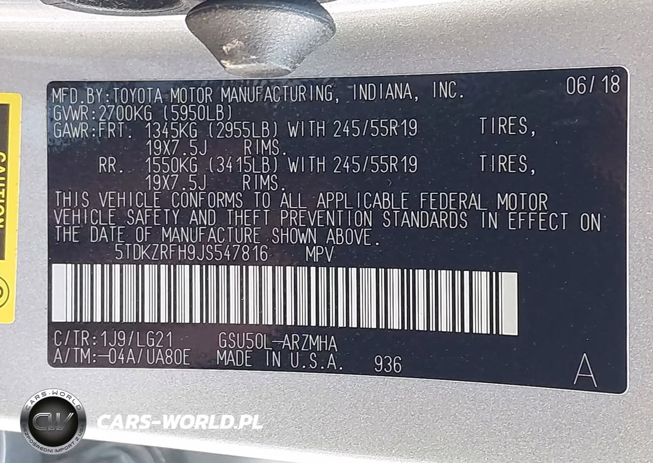 2018 Toyota Highlander Se VIN:5TDKZRFH9JS547816 - 9