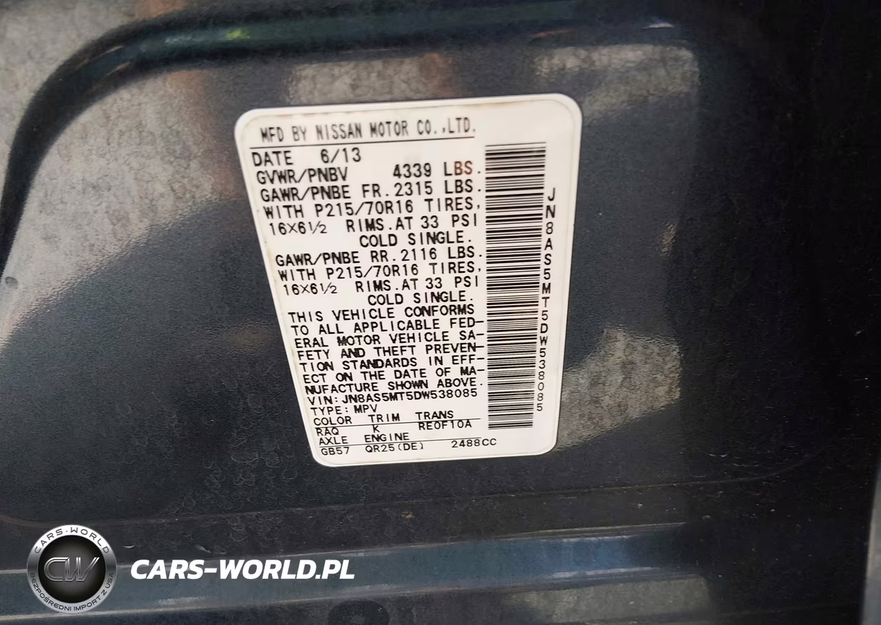 2013 Nissan Rogue S VIN:JN8AS5MT5DW538085 - 9