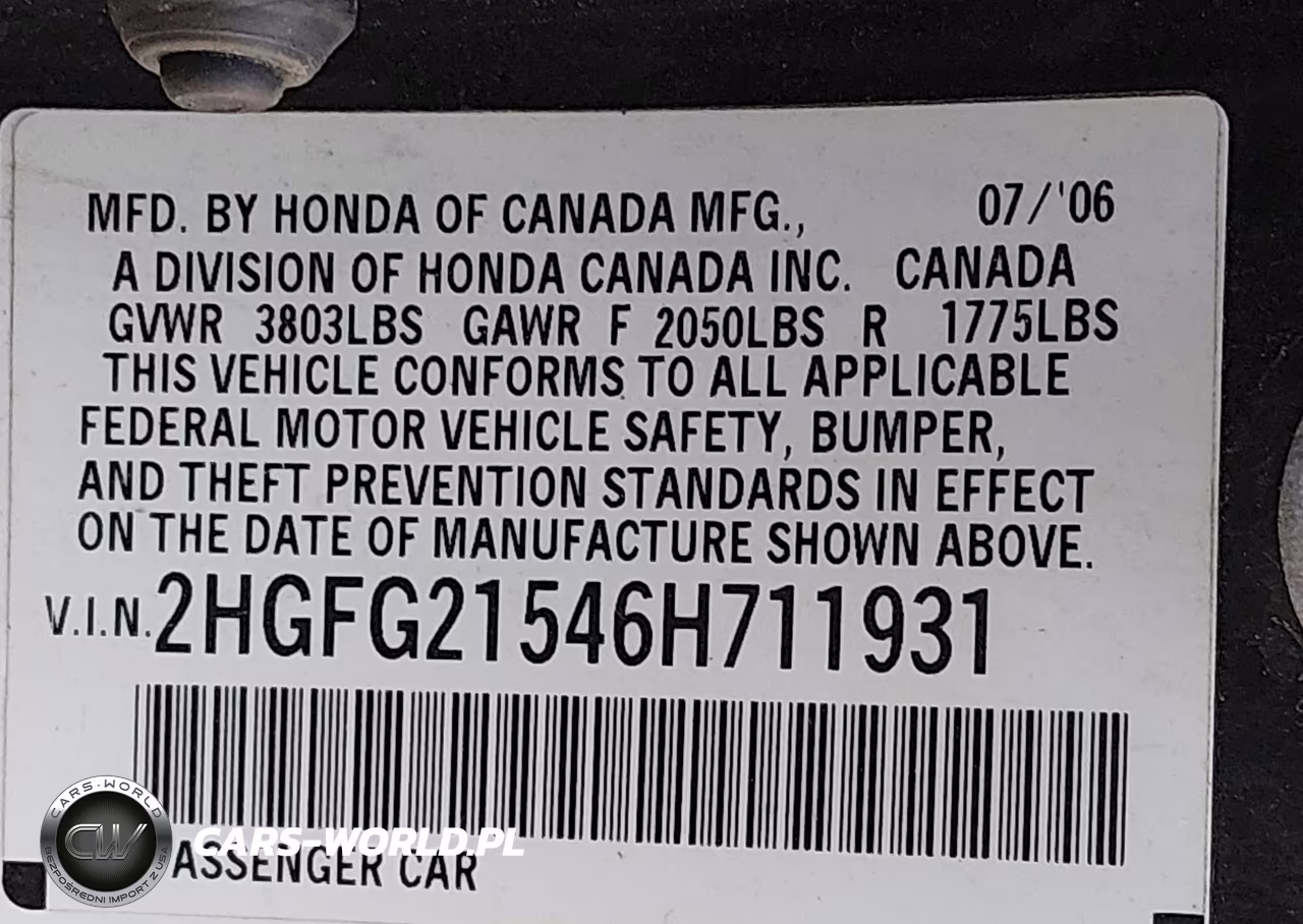 2006 Honda Civic Si VIN:2HGFG21546H711931 - 9