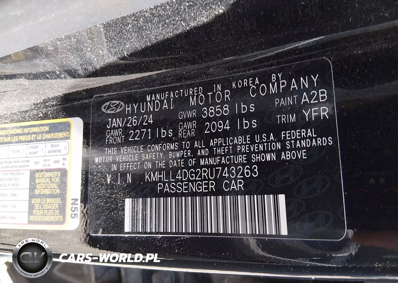 2024 Hyundai Elantra Se VIN:KMHLL4DG2RU743263 - 9