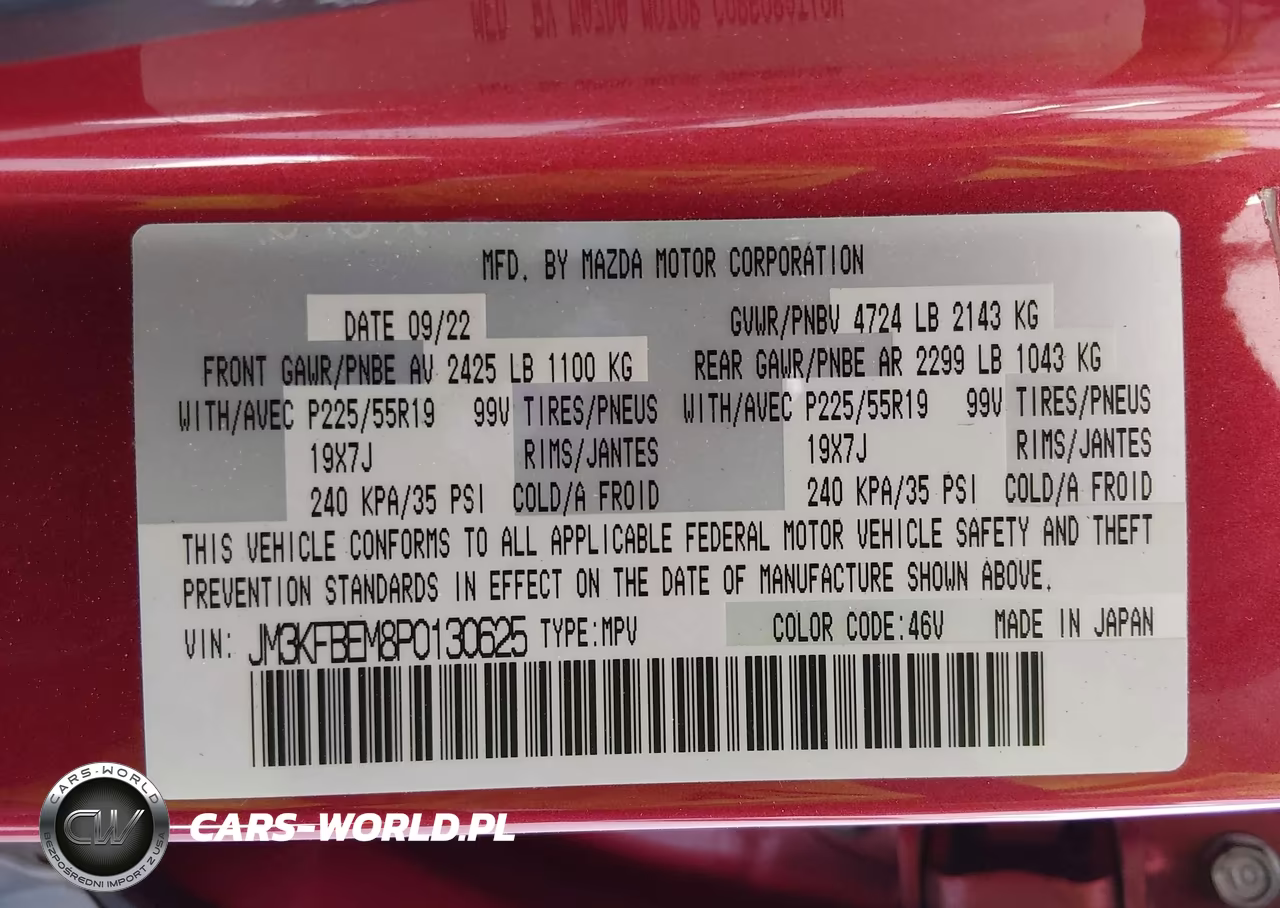 2023 Mazda Cx-5 2.5 S Premium Plus VIN:JM3KFBEM8P0130625 - 9